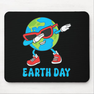 Planet Earth Birthday Day Dab Groovy Dabbing Boys  Mouse Pad