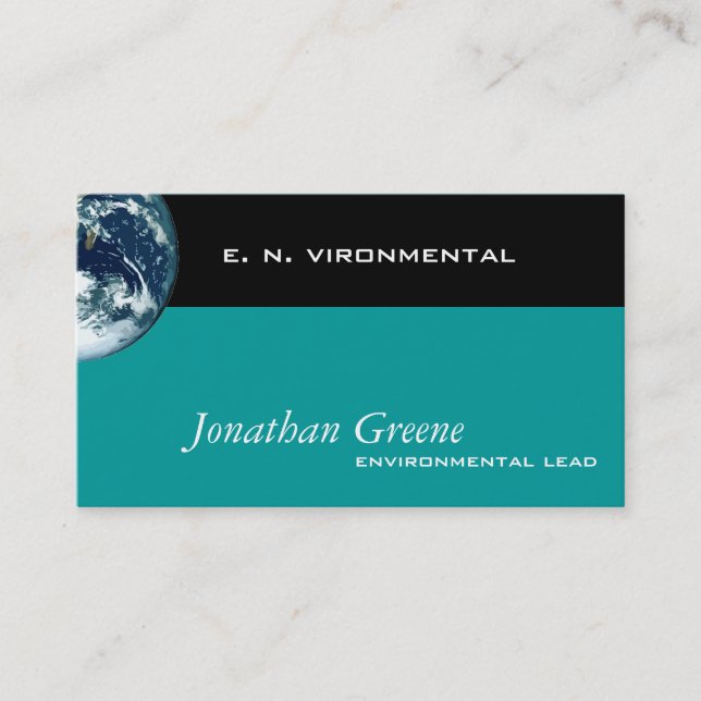 Planet Earth Business Card (Front)