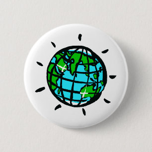 Planet Earth -Conservation - Ecology - Nature 2 Inch Round Button