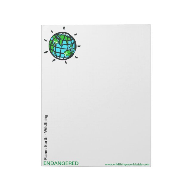 Planet EARTH - Conservation - Ecology - Nature Notepad (Rotated)