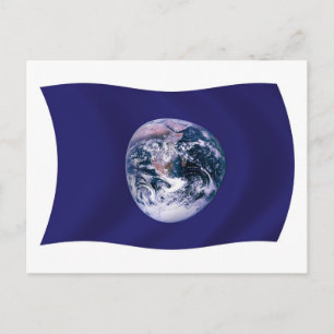 Planet Earth Flag Postcard
