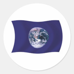 Planet Earth Flag Sticker