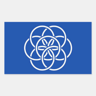 Planet earth flag sticker