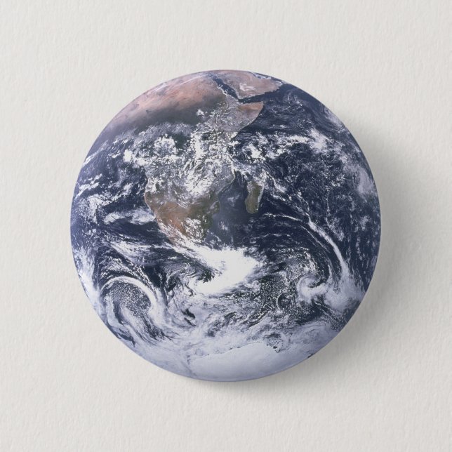 Planet Earth From Space Earth Day 2 Inch Round Button (Front)