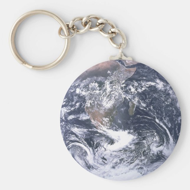 Planet Earth From Space Earth Day Keychain (Front)