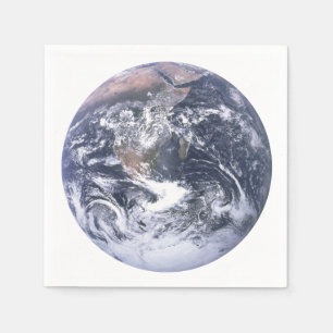 Planet Earth From Space Earth Day Paper Napkins