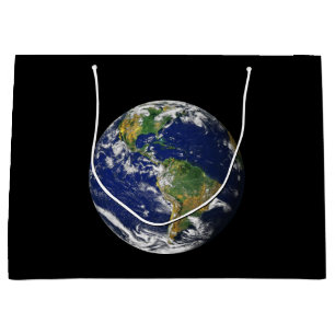 PLANET EARTH FROM SPACE Large Gift Bag