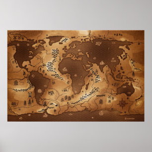 Planet Earth - Inversed (No Text) Poster