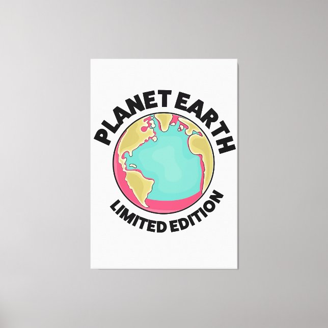 Planet Earth limited edition Canvas Print (Front)