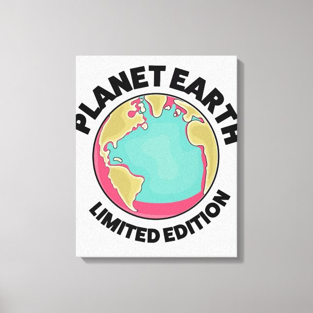 Planet Earth limited edition Canvas Print (Front)