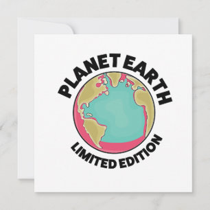 Planet Earth limited edition Invitation