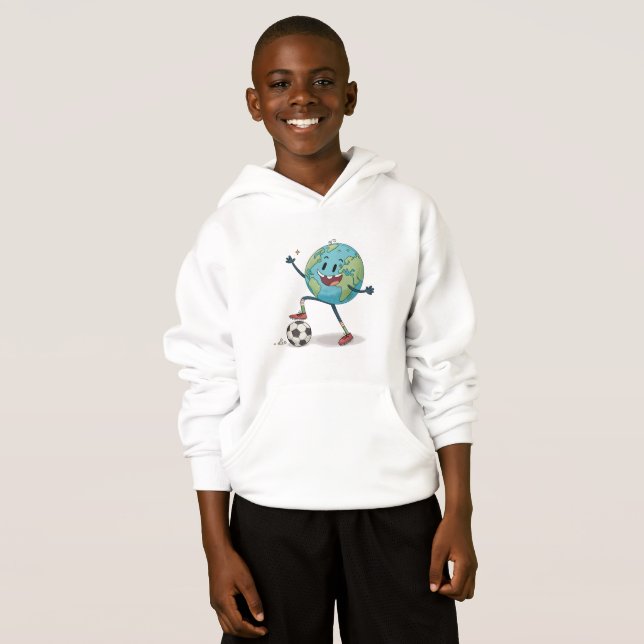 Planet Earth playing soccer (Front Full)