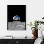 Planet earth rising over Moon Poster<br><div class="desc">Asset ID: 107720504 / Rob Atkins / Planet earth rising over Moon</div>