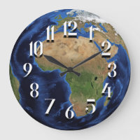 Planet Earth Satellite Image of Africa Round
