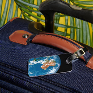 Planet Earth Showing Clouds Over Australia. Luggage Tag