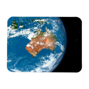 Planet Earth Showing Clouds Over Australia. Magnet