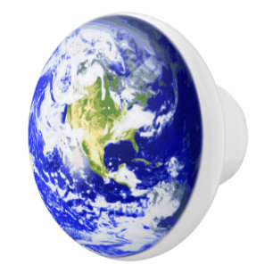 Planet Earth Solar System Ceramic Knob