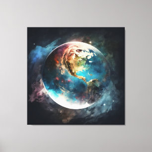 Planet Earth Space 2 Hubble Photography  Canvas Print