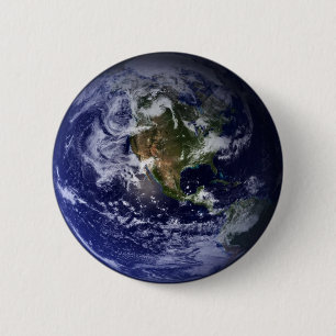 Planet Earth Space Photo 2 Inch Round Button