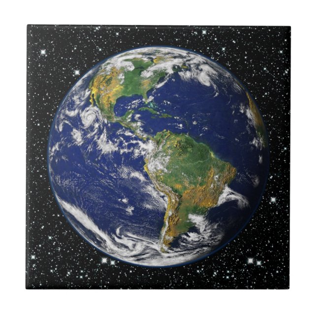 PLANET EARTH star background (solar system) ~ Tile (Front)