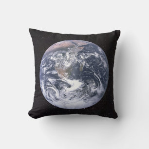 Planet Earth Starry Sky Throw Pillow