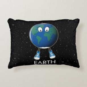Planet Earth & Stars Accent Pillow