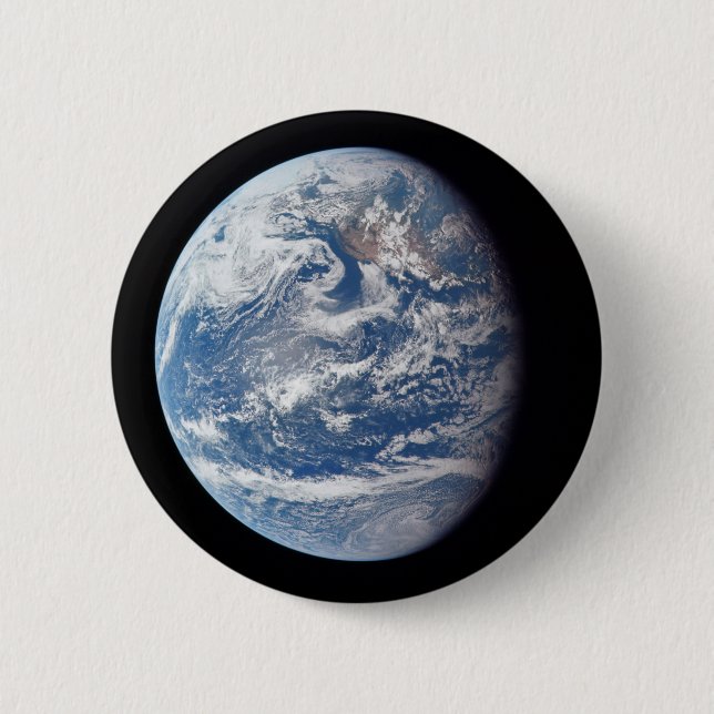 Planet Earth Taken By The Apollo 11 Crew. 2 Inch Round Button (Front)