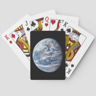 Planet Earth Taken By The Apollo 11 Crew. Playing Cards