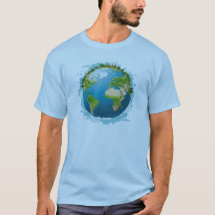 Planet Earth with Animals T-Shirt