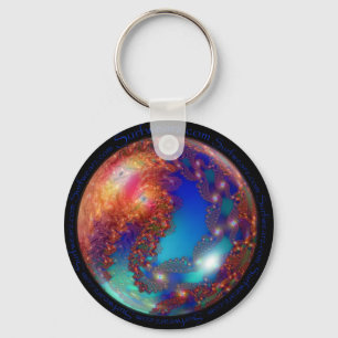 Planet Fractal Keychain