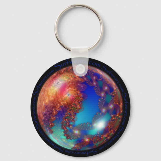 Planet Fractal Keychain (Front)