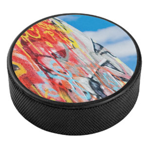 planet graffiti hockey puck