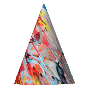 planet graffiti party hat