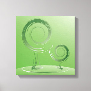planet green canvas print
