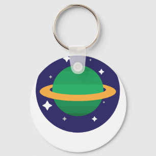 planet in space keychain