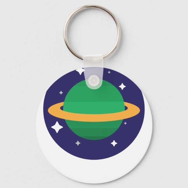 planet in space keychain (Front)