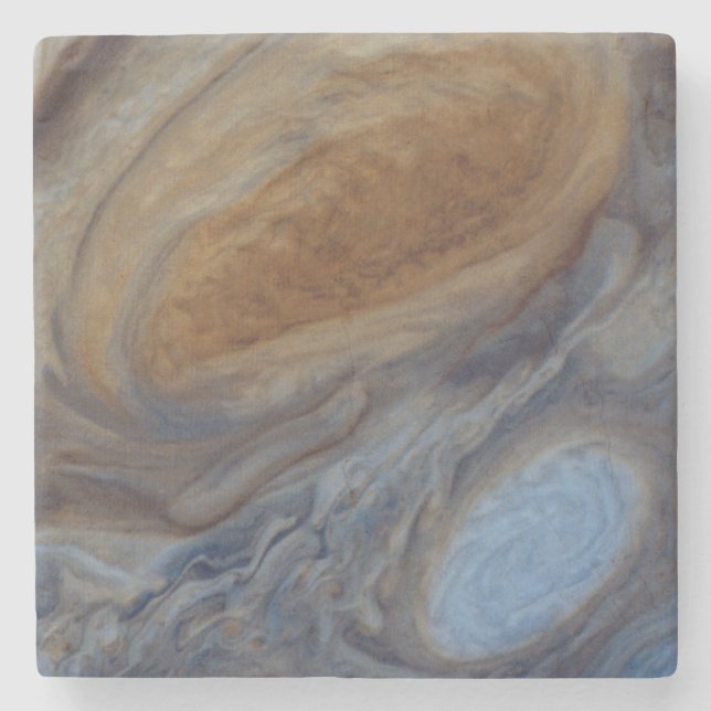 Planet Jupiter Great Red Spot Stone Coaster (Front)