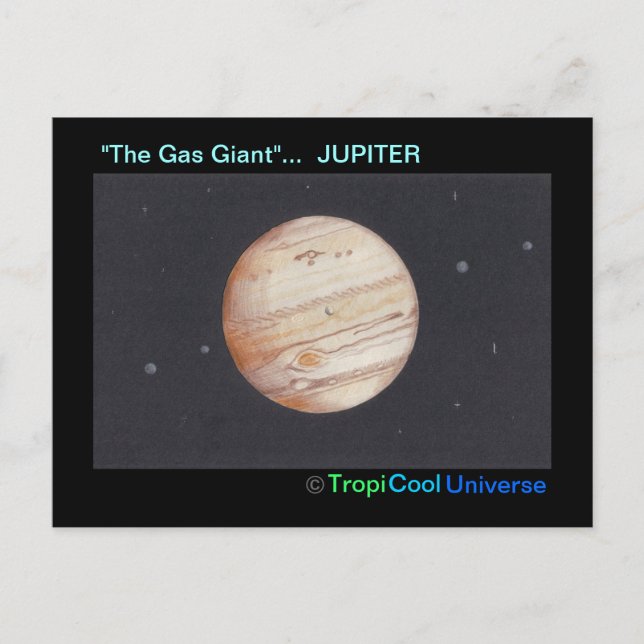 Planet JUPITER postcard (Front)