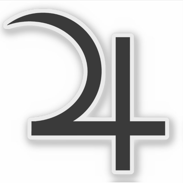 Planet Jupiter Symbol (black) (Front)