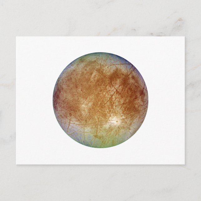 PLANET JUPITER'S MOON EUROPA (solar system) ~ Postcard (Front)