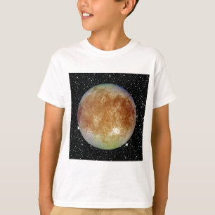 PLANET JUPITER'S MOON EUROPA star background T-Shirt