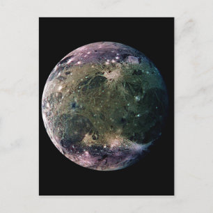 PLANET JUPITER'S MOON GANYMEDE (solar system) ~ Postcard