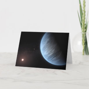 Planet K2-18b, Host Star And Accompanying Planet. Card