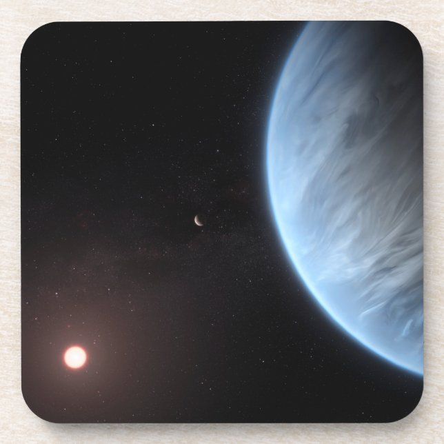 Planet K2-18b, Host Star And Accompanying Planet. Coaster (Front)