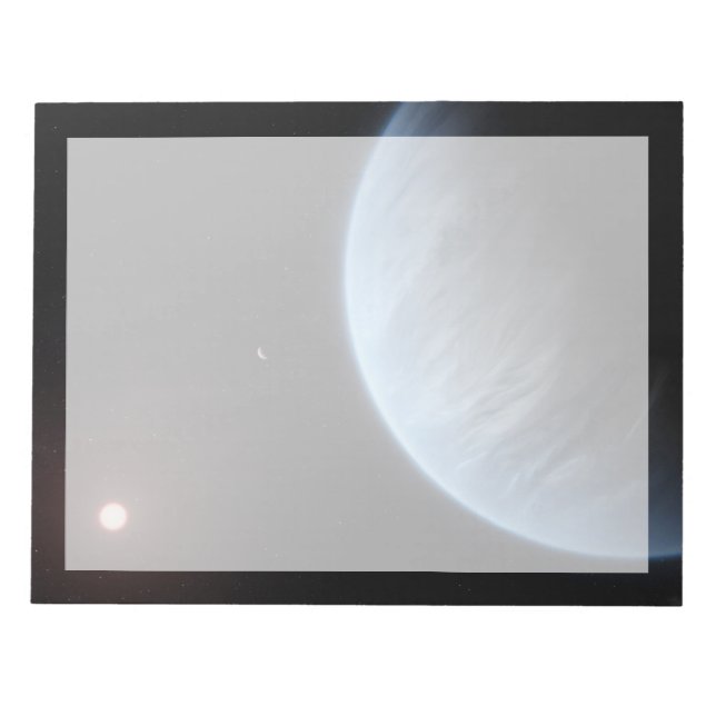 Planet K2-18b, Host Star And Accompanying Planet. Notepad (Front)