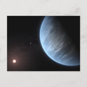 Planet K2-18b, Host Star And Accompanying Planet. Postcard