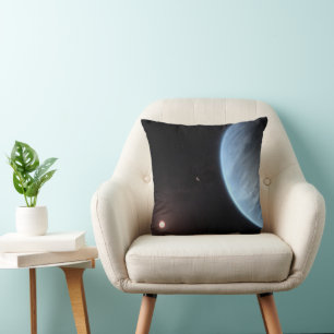 Planet K2-18b, Host Star And Accompanying Planet. Throw Pillow