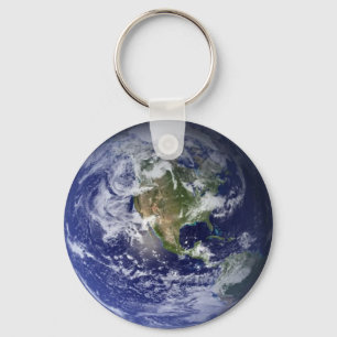 Planet Keeper Earth Keychain