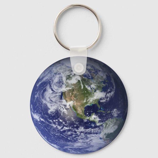 Planet Keeper Earth Keychain (Front)