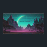 Planet Landscape Moon Digital Personalized Name Desk Mat<br><div class="desc">Planet Landscape Moon Digital Personalized Name Desk Mat features a digital art design of a planet landscape with mountains and trees with the moon rising in the background. Personalized with your name. Perfect as a gift family and friends for birthday, Christmas, holidays, Father's Day, brother, husband, partner, friends, work colleagues...</div>